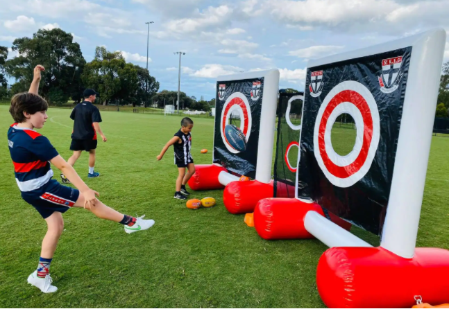 Adventure: Sports Fans at St Kilda Inflatable and Football Club